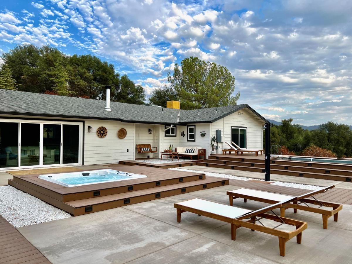 Boho Chic Oasis By Casa Oso With Pool, Spa And Views Ahwahnee Exterior photo